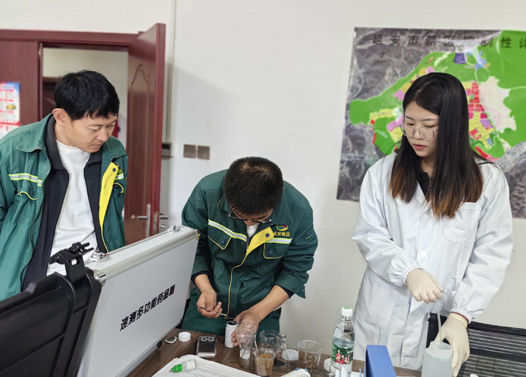 萊恩德土壤養(yǎng)分檢測儀入駐延安新區(qū)市政公用有限公司，檢測實力再升級